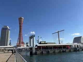 晴天に恵まれた神戸市内