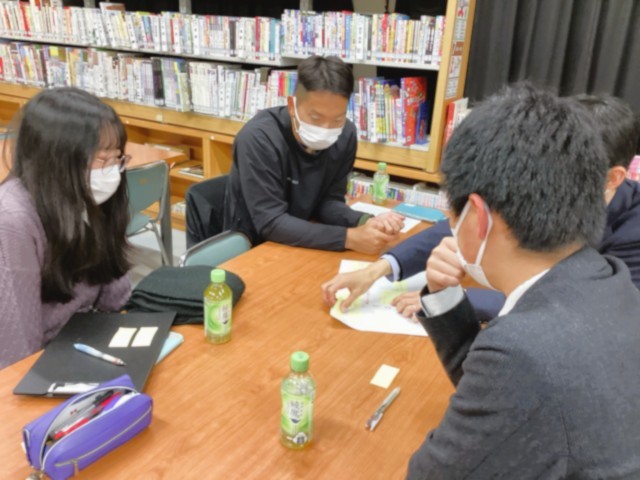 伯太高校の学校の様子の交流